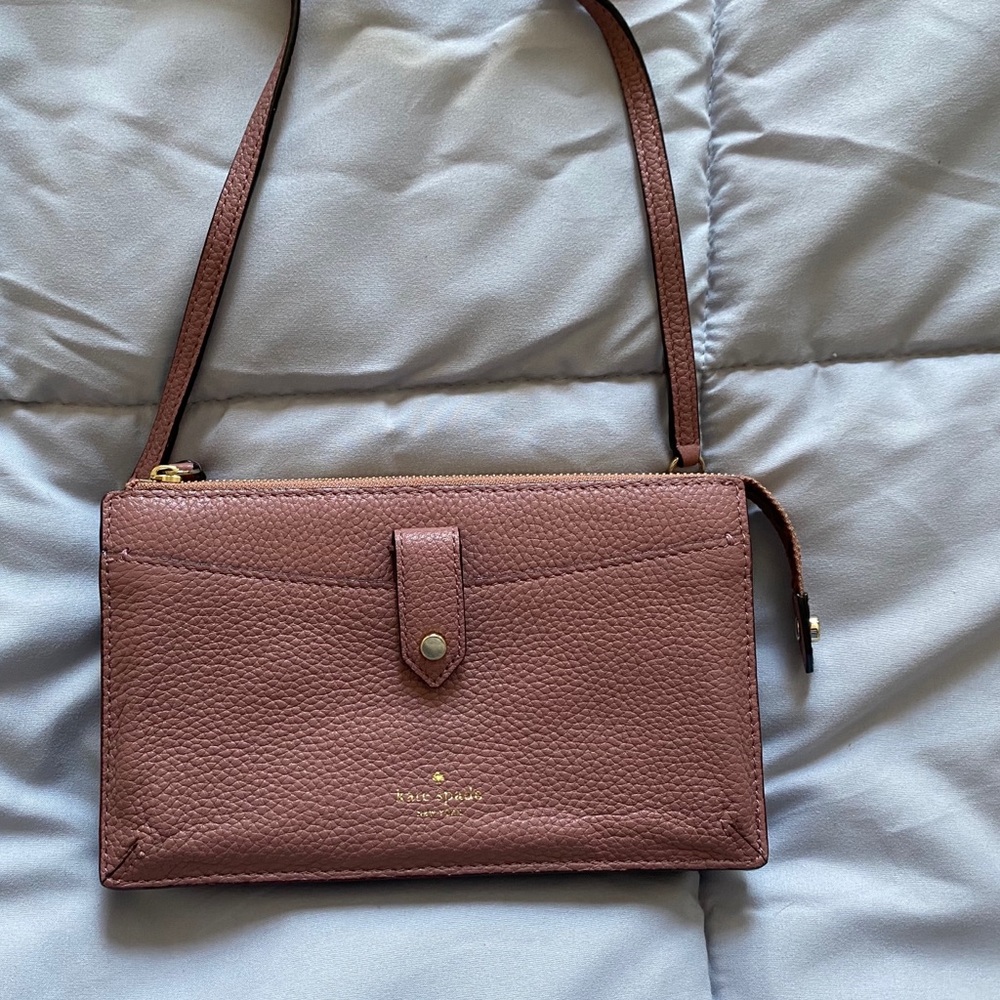 Kate spade cross body bag, mauve color